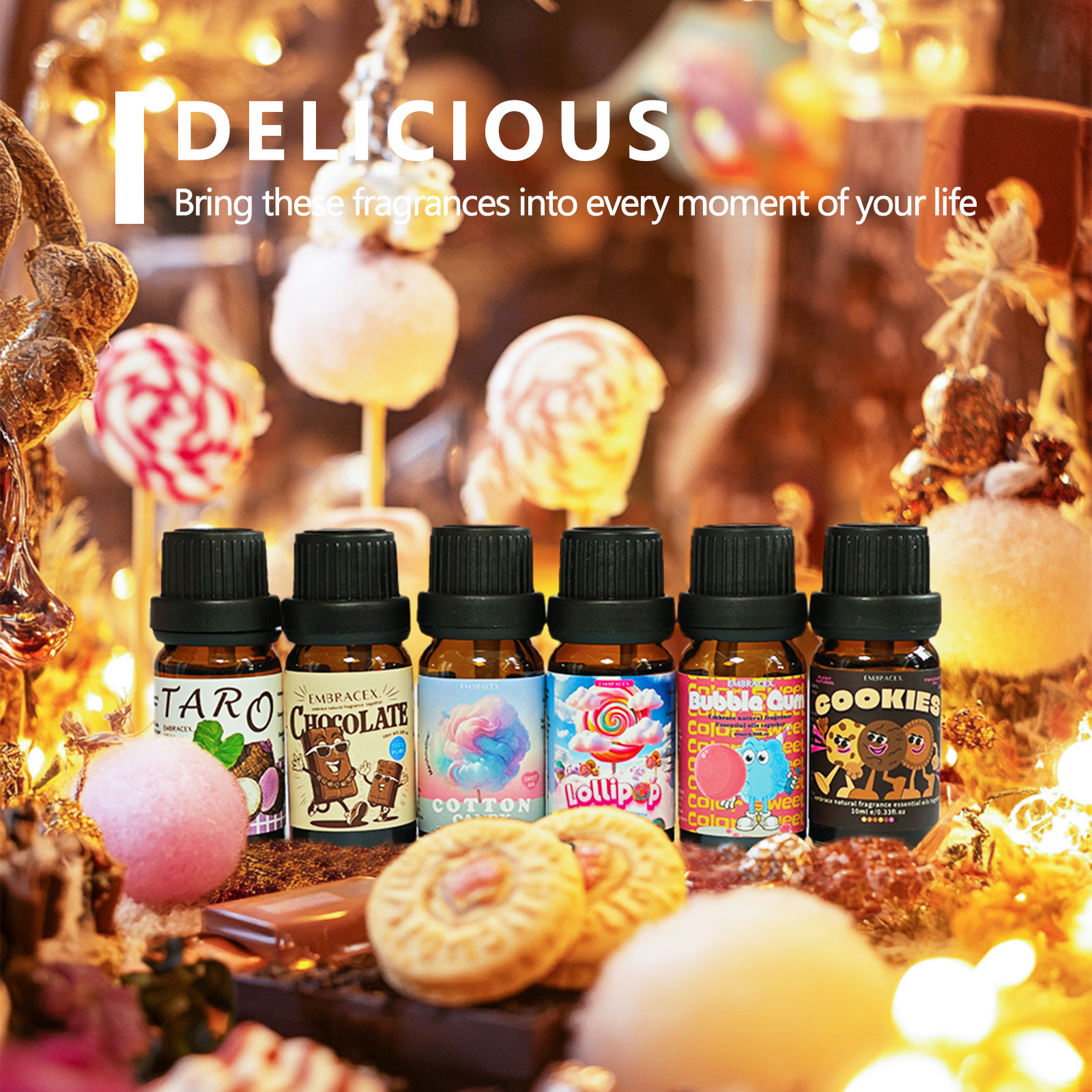 6 szt./1 zestaw Pysznych Olejk – Home Fragrance Diffusers recenzja i cena